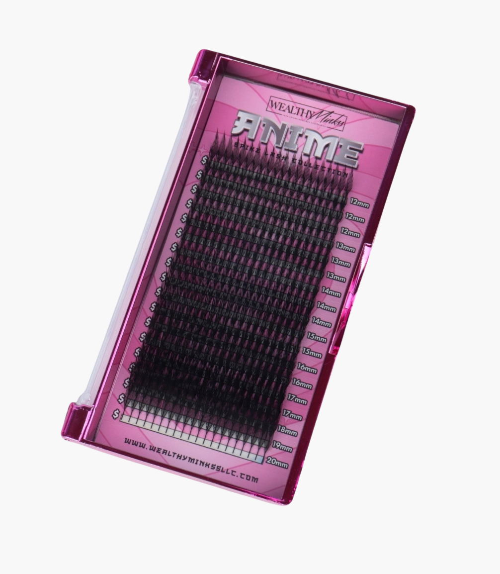 ANIME SPIKES J CURL LASH TRAY|.03 MIX (12-20MM)18 ROWS